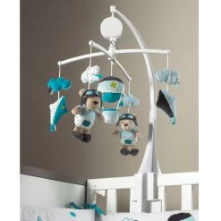 Lazare Mobile En Tissu Bleu De Sauthon Baby's Sweet Home