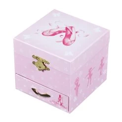 Coffret Musique Cube Chausson Rose De Trousselier
