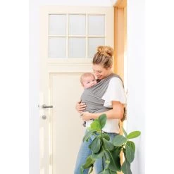 Écharpe De Portage Tricot-Slen Organic Extensible Bio Taupe 540 Cm De Babylonia -Magasin De Produits Pour Bébés 01067841 3