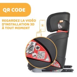 Siège Auto Oasys Evo 2-3 Fix Plus Jet Black De Chicco -Magasin De Produits Pour Bébés 01090361 8