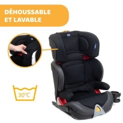 Siège Auto Oasys Evo 2-3 Fix Plus Jet Black De Chicco -Magasin De Produits Pour Bébés 01090361 9