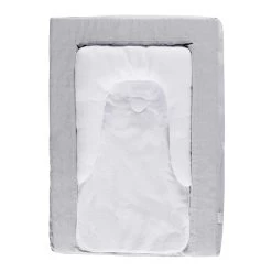 Matelas à Langer Douillet 2en1 Gris Chiné De Candide