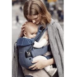 Porte-bébé One Bleu Denim / Nuit Cotton Mix De BabyBjörn -Magasin De Produits Pour Bébés 01098333 3