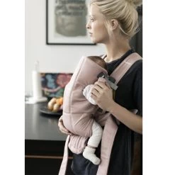Porte-bébé Mini Vieux Rose Coton De BabyBjörn -Magasin De Produits Pour Bébés 01102884 4