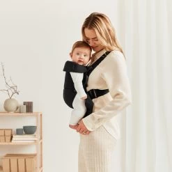 Porte-bébé Mini Noir Coton De BabyBjörn -Magasin De Produits Pour Bébés 01102885 3