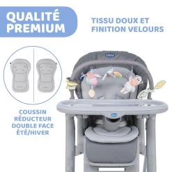 Chaise Haute Polly Magic Relax 4 Roues Graphite De Chicco 17 Chaise Haute Polly Magic Relax 4 Roues Graphite De Chicco -Magasin De Produits Pour Bébés 01107881 6