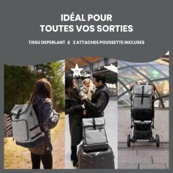 Sac à Dos à Langer Le Sancy Smokey De Babymoov -Magasin De Produits Pour Bébés 01109376 6