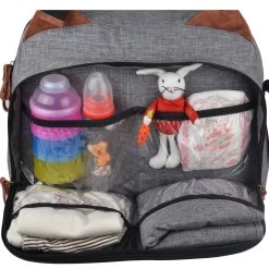 Sac à Langer Titou City Grey De Baby On Board 8 Sac à Langer Titou City Grey De Baby On Board -Magasin De Produits Pour Bébés 01110996 2