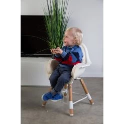 Chaise Haute Evolu 2 + Arceau Naturel/Blanc De Childhome -Magasin De Produits Pour Bébés 01115616 9