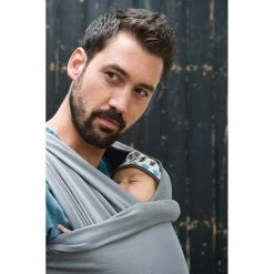 Écharpe De Portage Tricot-Slen Organic Extensible Bio Organic Silvercloud De Babylonia -Magasin De Produits Pour Bébés 01122110 5