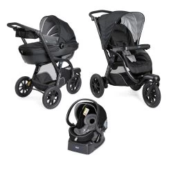 Poussette Trio Activ3 Top Dark Jet Black De Chicco