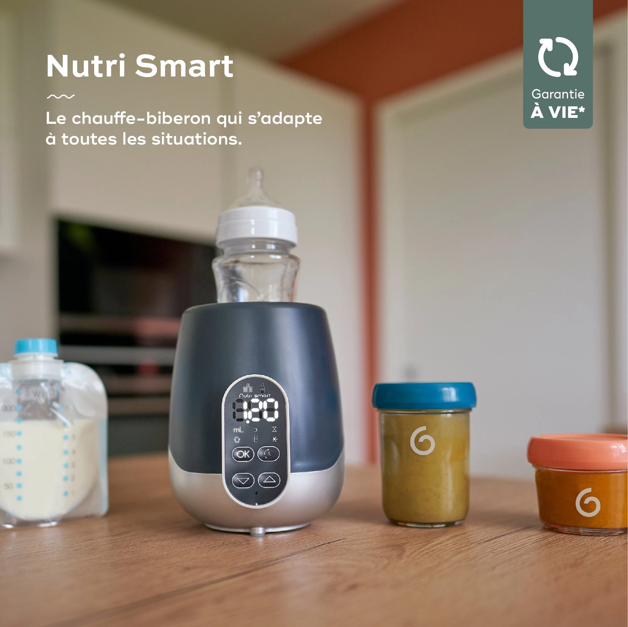 Chauffe-biberon Nutri Smart Bleu De Babymoov 4 Chauffe-biberon Nutri Smart Bleu De Babymoov – Image 2