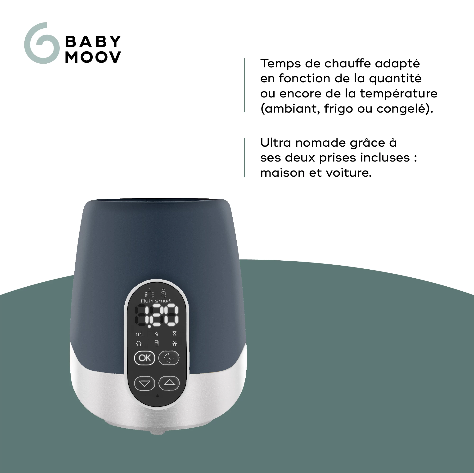 Chauffe-biberon Nutri Smart Bleu De Babymoov 5 Chauffe-biberon Nutri Smart Bleu De Babymoov – Image 3