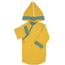 Kimono Nid D'abeille Moutarde 12 Mois + De L'Oiseau Bateau