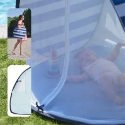 Tente Anti-UV Haute Protection 50+ Marinière Bleu De Babymoov -Magasin De Produits Pour Bébés 01148352 5
