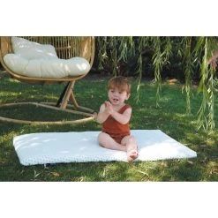 Matelas Bébé De Voyage Ocean Friendly Blanc/Bleu 60 X 120 Cm De Candide -Magasin De Produits Pour Bébés 01150395 10