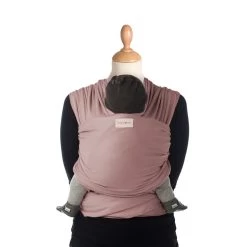 Écharpe De Portage Tricot-Slen Organic Extensible Bio Bois De Rose De Babylonia