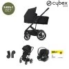 Trio Poussette Talos S + Aton B2 + Adaptateurs Deep Black De CYBEX -Magasin De Produits Pour Bébés 01165809 1