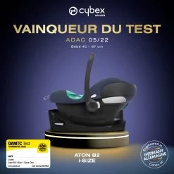 Trio Poussette Talos S + Aton B2 + Adaptateurs Deep Black De CYBEX -Magasin De Produits Pour Bébés 01165809 6