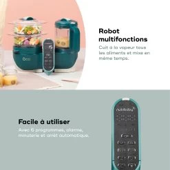 Nutribaby(+) Robot Multifonctions Bébé 6 En 1 Opal Green De Babymoov -Magasin De Produits Pour Bébés 01170551 4