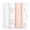 Lot De 4 Maxi-Langes Mousseline Blushing Bunnies De Aden + Anais Essentials -Magasin De Produits Pour Bébés 01172653 1