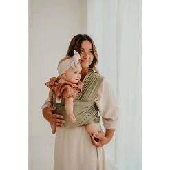 Écharpe De Portage Extensible Tricot-Slen Bambou Bio Khaki De Babylonia -Magasin De Produits Pour Bébés 01173246 4