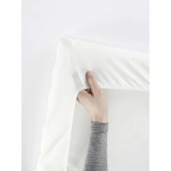 Drap Housse Bio Pour Lit De Voyage Light Blanc De BabyBjörn -Magasin De Produits Pour Bébés 23662593 2