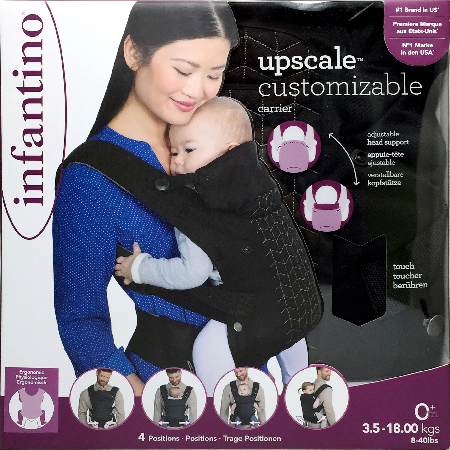 Porte Bébé Customizable Noir De Infantino 8 Porte Bébé Customizable Noir De Infantino – Image 6