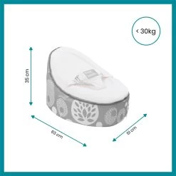BabyMoov Transat évolutif Doomoo Nid - Flower Argent -Magasin De Produits Pour Bébés PCHO2M NoColor 5 X