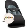 BabyBjörn Transat Balance Soft Noir + Jouet En Bois -Magasin De Produits Pour Bébés PE002W SANS 1 X