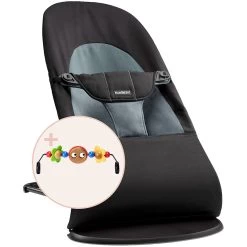 BabyBjörn Transat Balance Soft Noir + Jouet En Bois