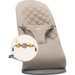BabyBjörn Pack Transat Bliss Et Jouet En Bois - Gris Sable