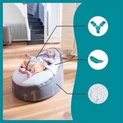 BabyMoov Transat évolutif Doomoo Nid - Girafe/Gris -Magasin De Produits Pour Bébés PEVF5H NoColor 4 X