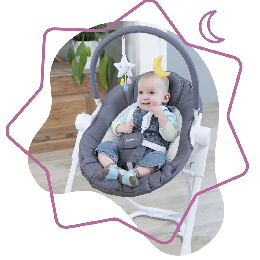 Badabulle Transat En Hauteur Compact'Up - Moonlight 4 Badabulle Transat En Hauteur Compact'Up - Moonlight – Image 2