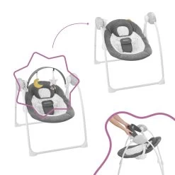 Badabulle Balancelle Confort - Moonlight -Magasin De Produits Pour Bébés PEVFG5 NoColor 5 X