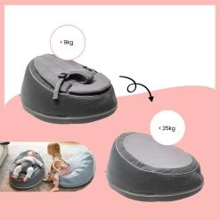 BabyMoov Transat Et Balancelle 2-en-1 Doomoo Seat'n'Swing - Gris -Magasin De Produits Pour Bébés PEVFWX NoColor 4 X
