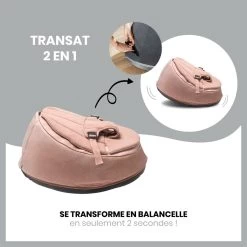 BabyMoov Transat Et Balancelle 2-en-1 Doomoo Seat'n'Swing - Rose -Magasin De Produits Pour Bébés PEVFWY NoColor 3 X