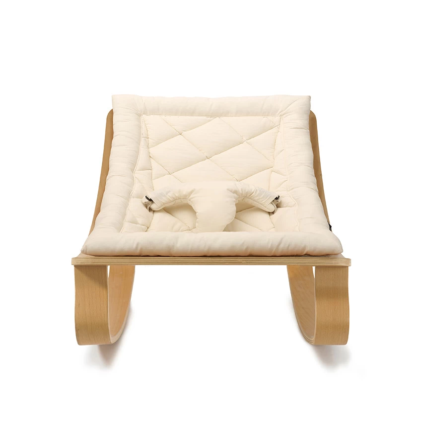 Transat Levo En Bois De Hêtre – Assise Organic White 6 Transat Levo En Bois De Hêtre – Assise Organic White – Image 4
