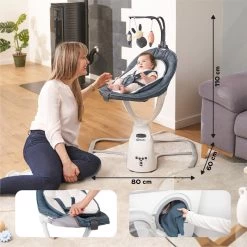 BabyMoov Balancelle Swoon Motion Blue Petal -Magasin De Produits Pour Bébés PEVGF9 NoColor 5 X