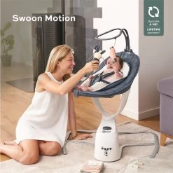 BabyMoov Balancelle Swoon Motion Blue Petal -Magasin De Produits Pour Bébés PEVGF9 NoColor 6 X